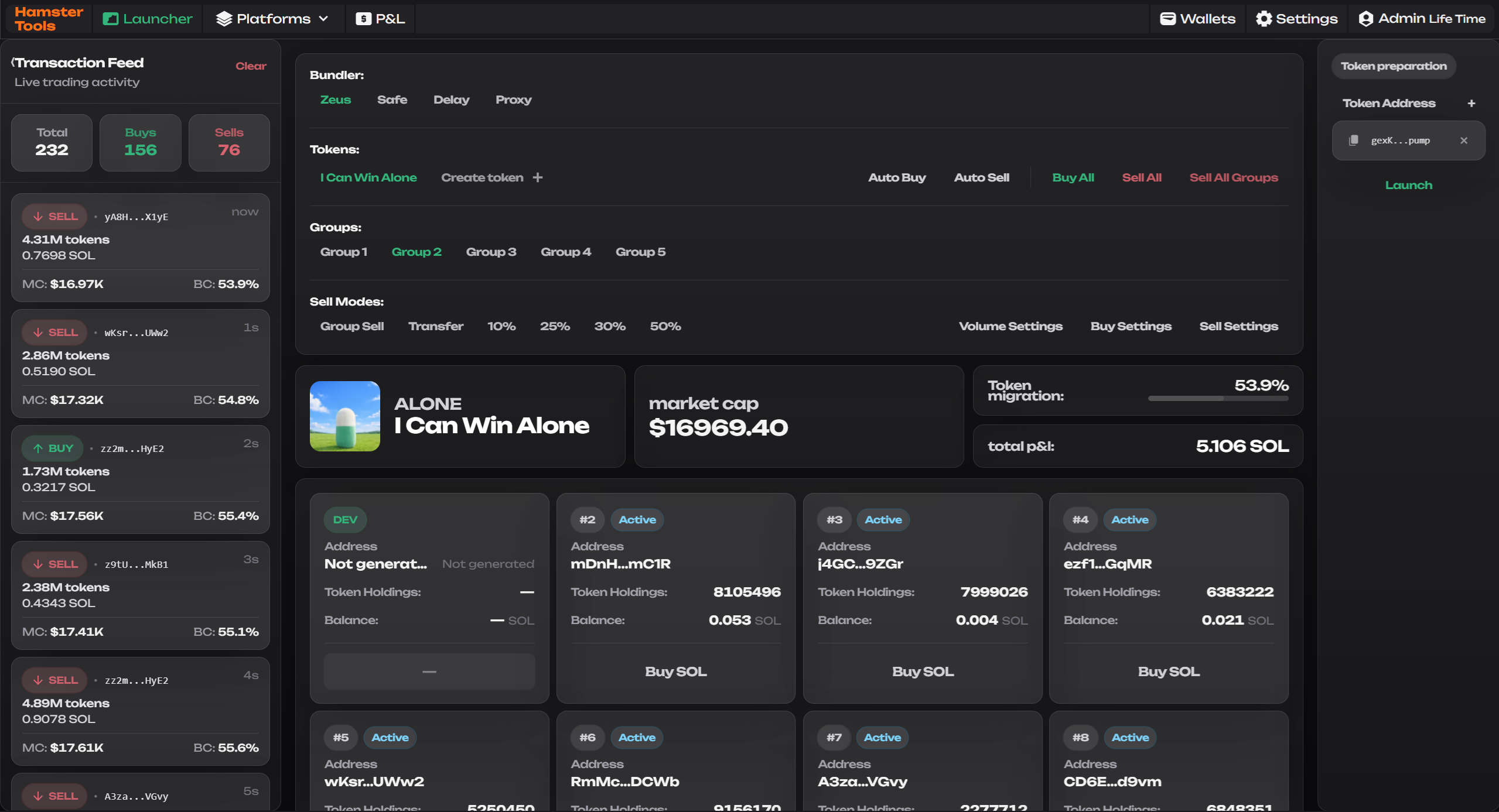 HamsterTools Dashboard Preview